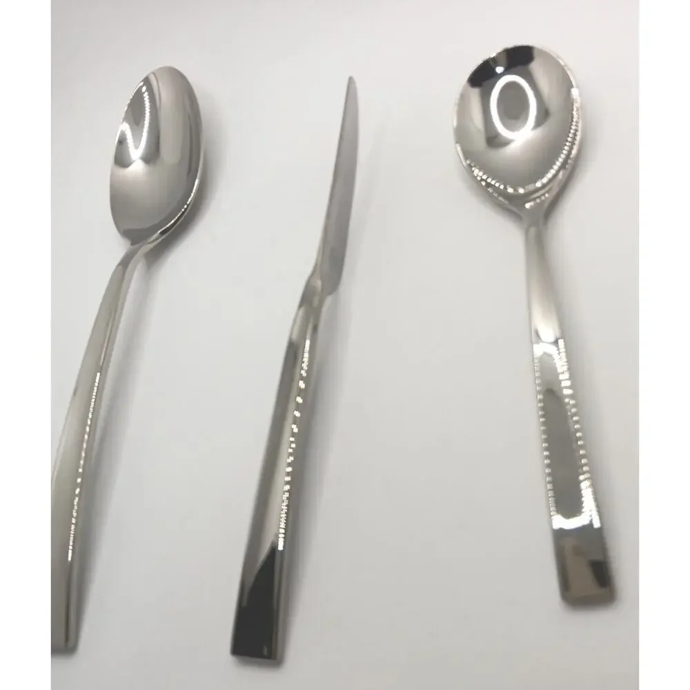 DONNA KARAN Lenox Ascend 3 Piece Serving Hostess Set 18/10 Stainless Flatware